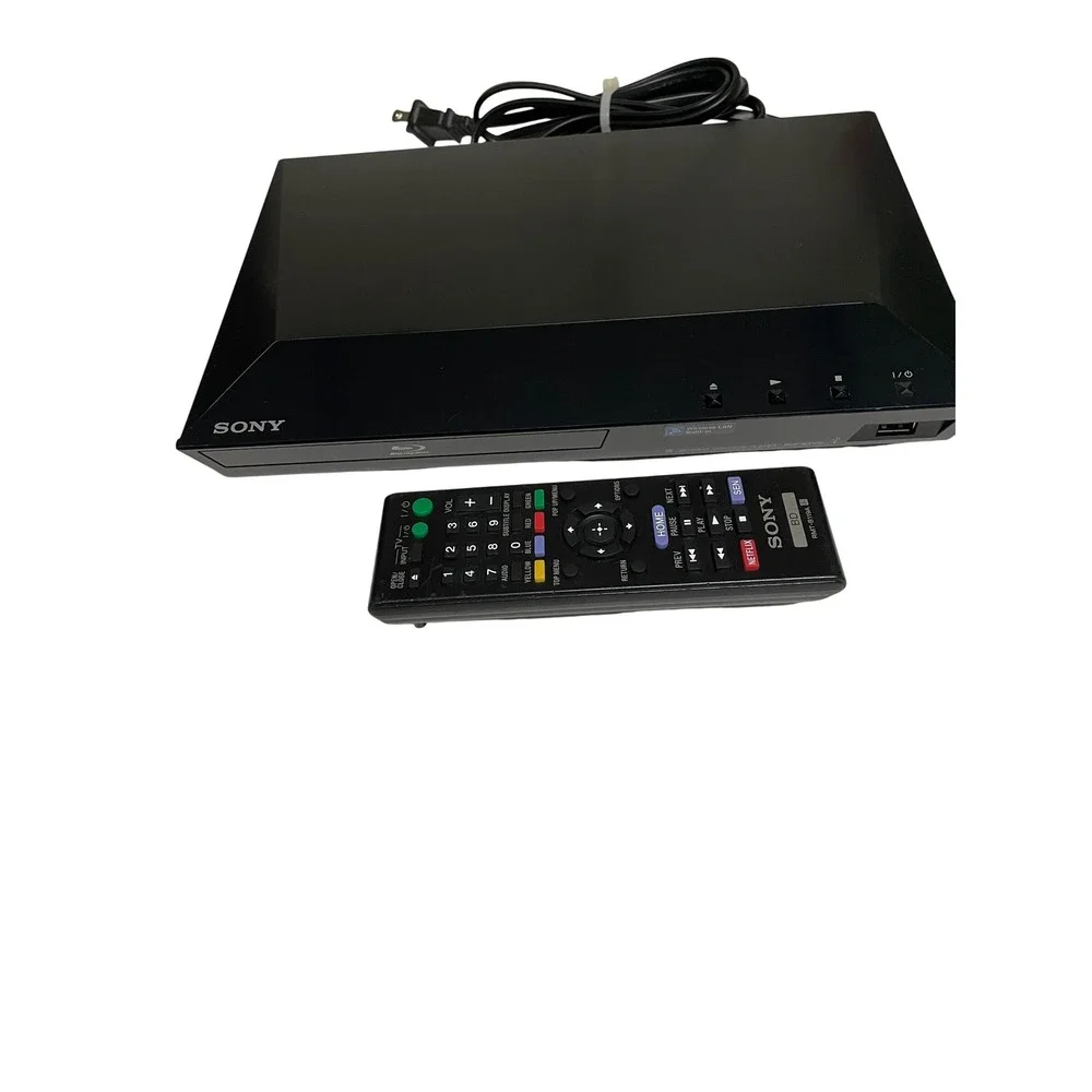 Sony BDP-S3100 Blu-ray Disc DVD Player Wi-Fi Streaming Black with Remote Control